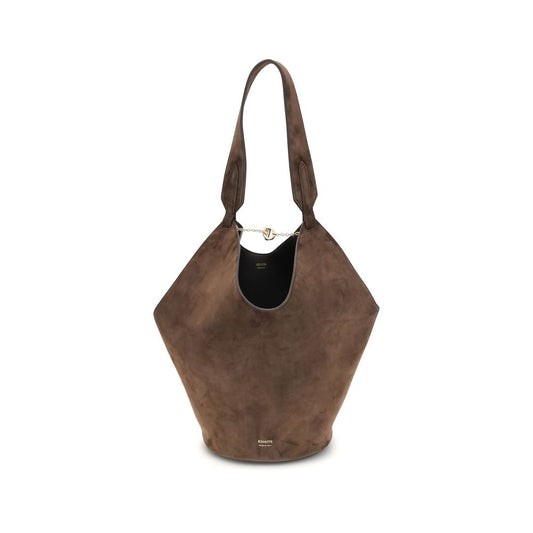 Sac bandoulière Bos Taurus en cuir de veau marron Khaite