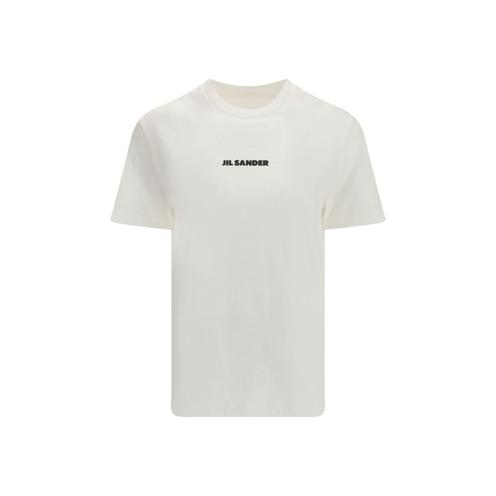Jil Sander Cream Cotton T-Shirt - Minimalist Style