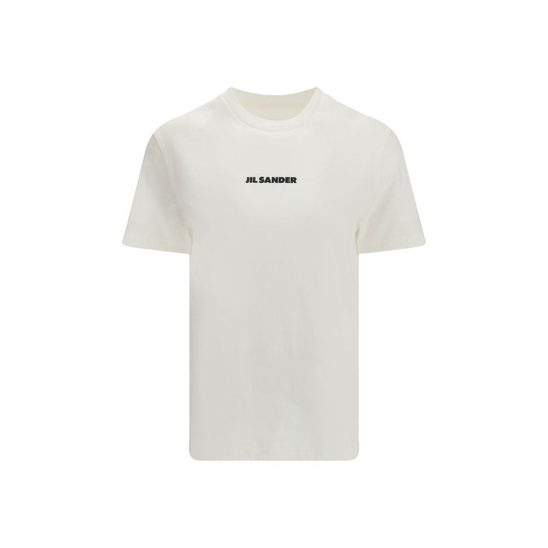 T-Shirt en Coton Crème Jil Sander - Style Minimaliste