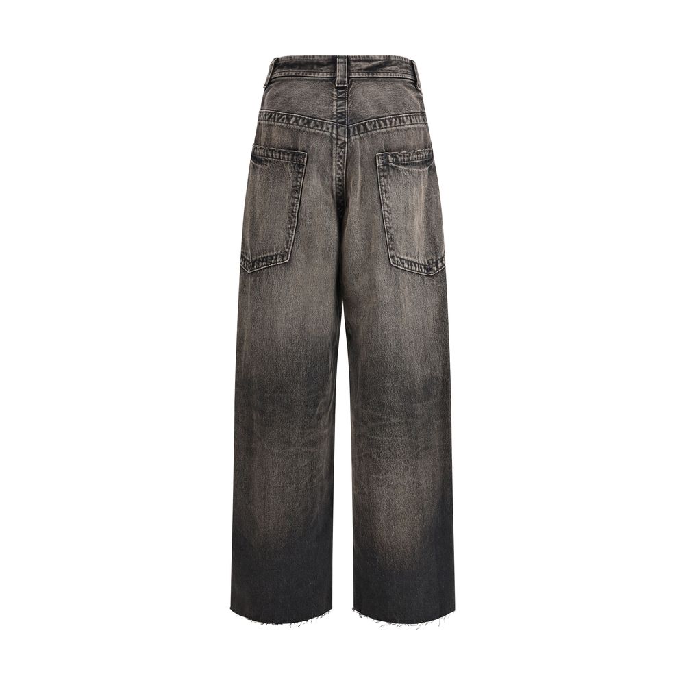 Maison Mihara Yasuhiro Jeans Denim Noir - Coupe Oversize