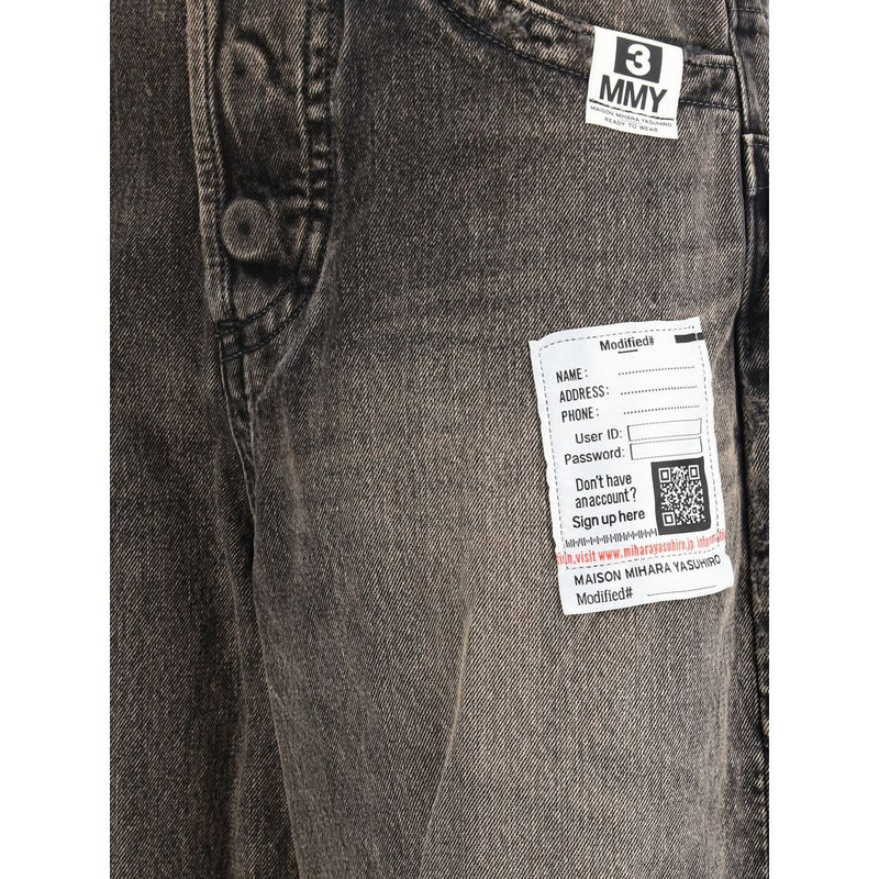 Maison Mihara Yasuhiro Jeans Denim Noir - Coupe Oversize