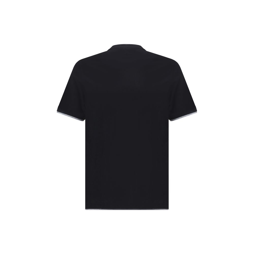 Brunello Cucinelli Black Cotton T-Shirt - Refined Comfort