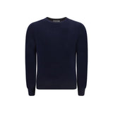 Pull en Laine Fleece Bleu Brunello Cucinelli