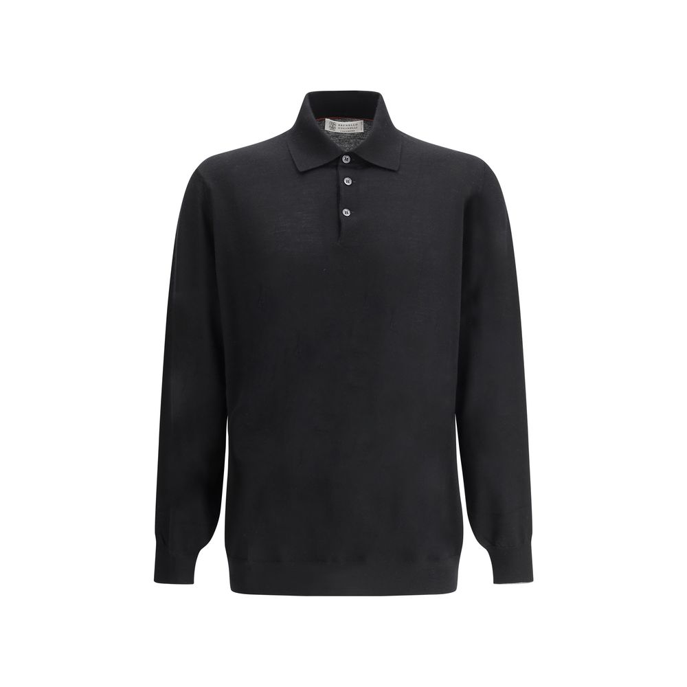 Brunello Cucinelli Black Cashmere Dress Shirt - Elegant Style