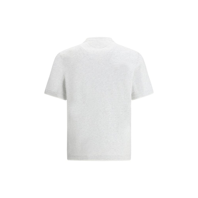 Brunello Cucinelli Grijs Katoenen T-shirt