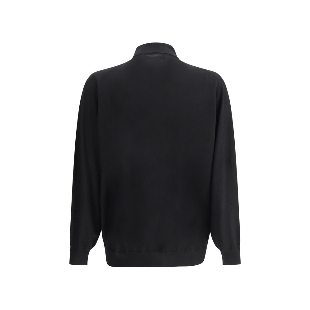Brunello Cucinelli Black Cashmere Dress Shirt - Elegant Style