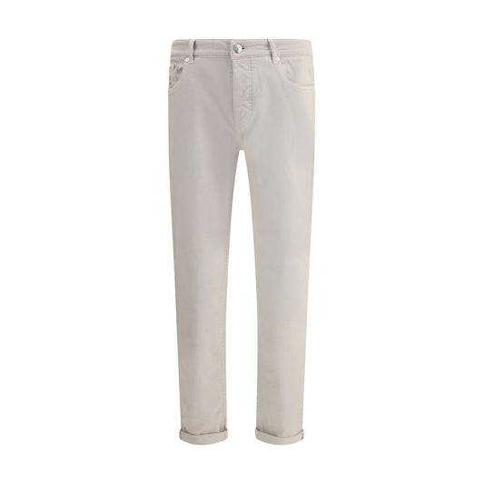 Brunello Cucinelli Beige Cotton Jeans Denim for Men