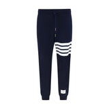 Thom Browne Blue Cotton Joggers - Classic Sweatpants