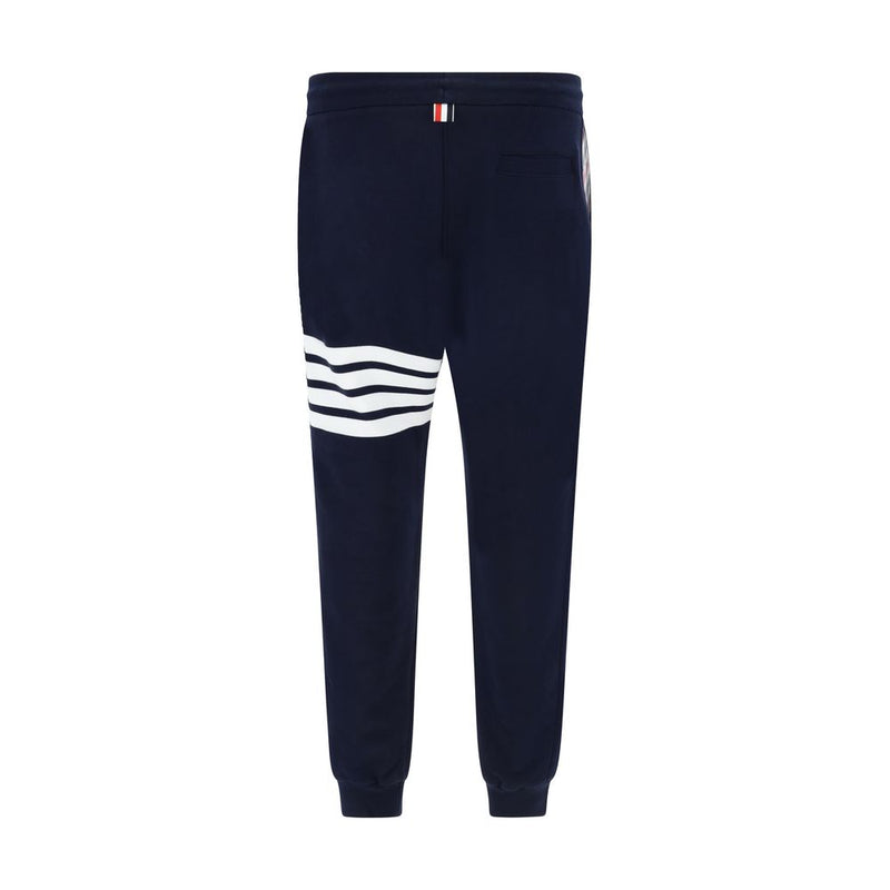 Thom Browne Blue Cotton Joggers - Classic Sweatpants