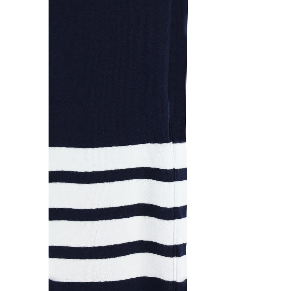 Thom Browne Blue Cotton Joggers - Classic Sweatpants