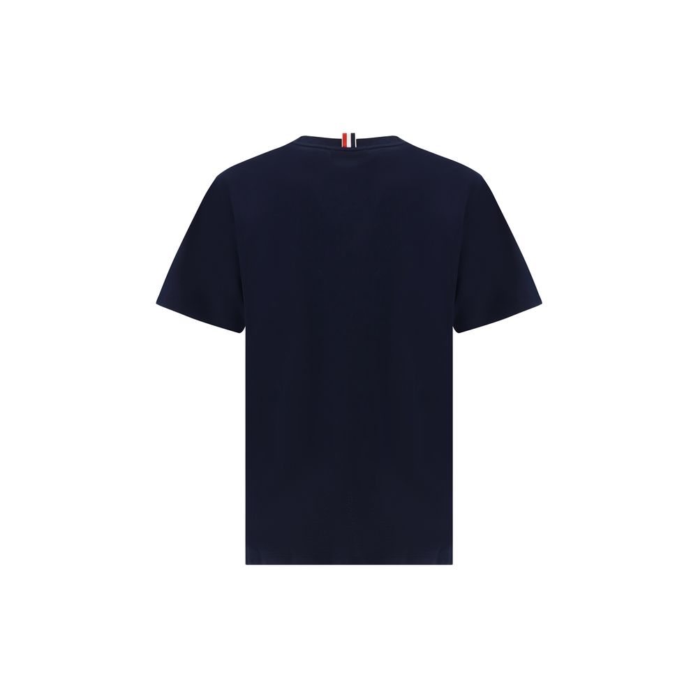 Thom Browne Blue Cotton T-Shirt - SS26 Collection