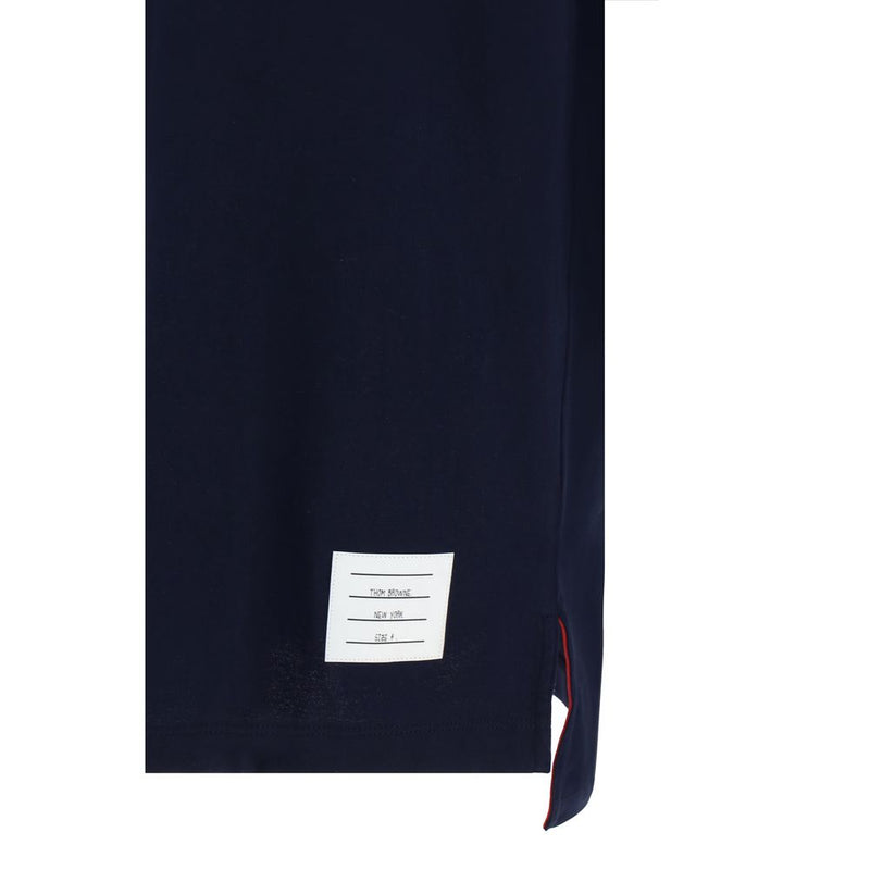 Thom Browne Blue Cotton T-Shirt - SS26 Collection