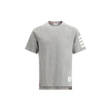 Thom Browne Gray Cotton T-Shirt - Essential Style