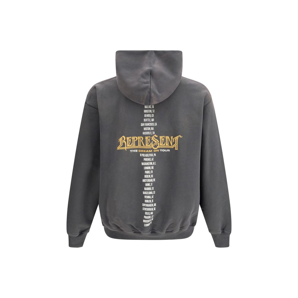 Represent Gray Cotton Sweatshirt - Golden Tour Hoodie