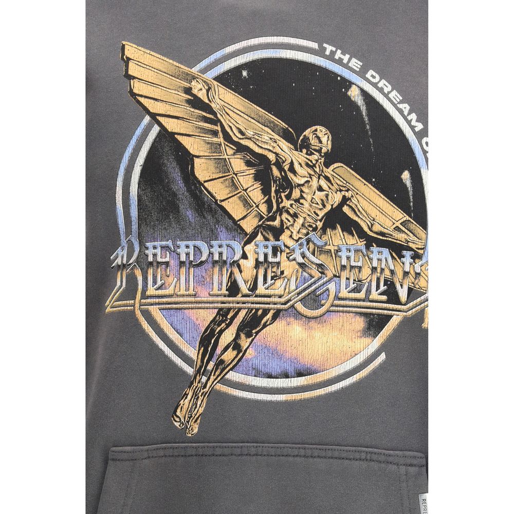 Represent Gray Cotton Sweatshirt - Golden Tour Hoodie