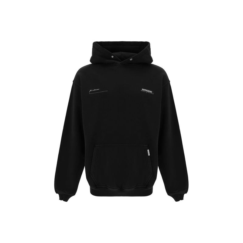 Represent Black Cotton Sweatshirt - Modern Streetwear Essential