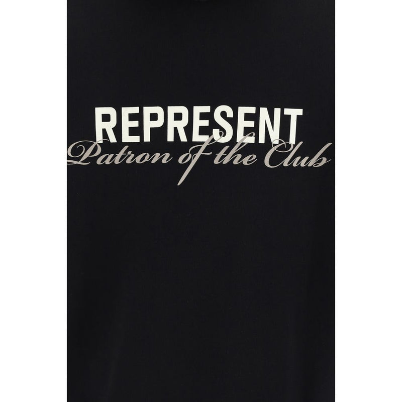 Represent Black Cotton Sweatshirt - Modern Streetwear Essential