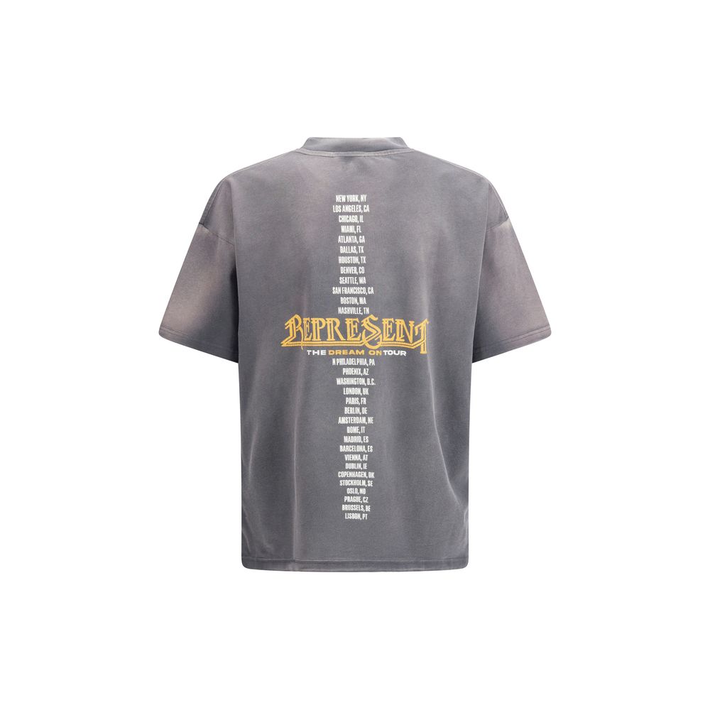 T-shirt en coton gris Golden Tour de Represent