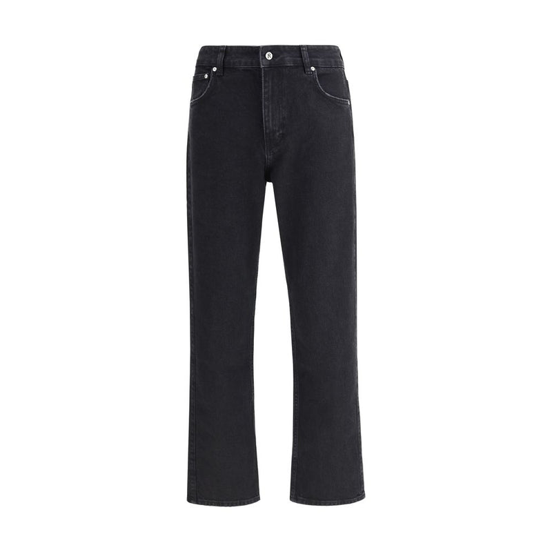 Represent Black Cotton Straight-Leg Jeans - R2 Model