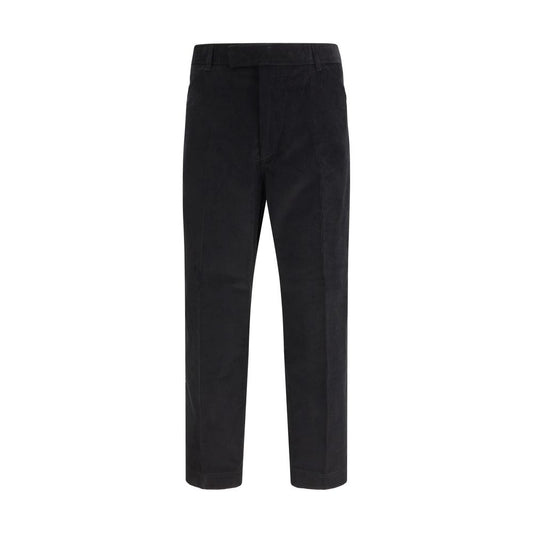 Thom Browne Black Cotton Chino Pants - SS26