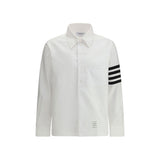 Thom Browne White Cotton Dress Shirt - Élégance Classique
