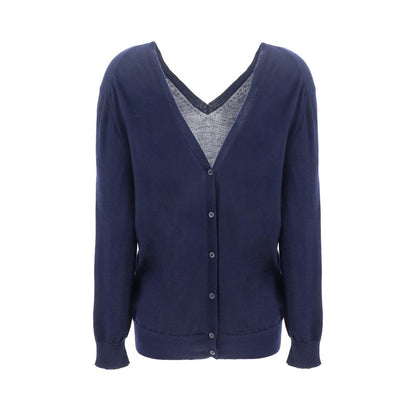 Prada Blue Cashmere Cardigan