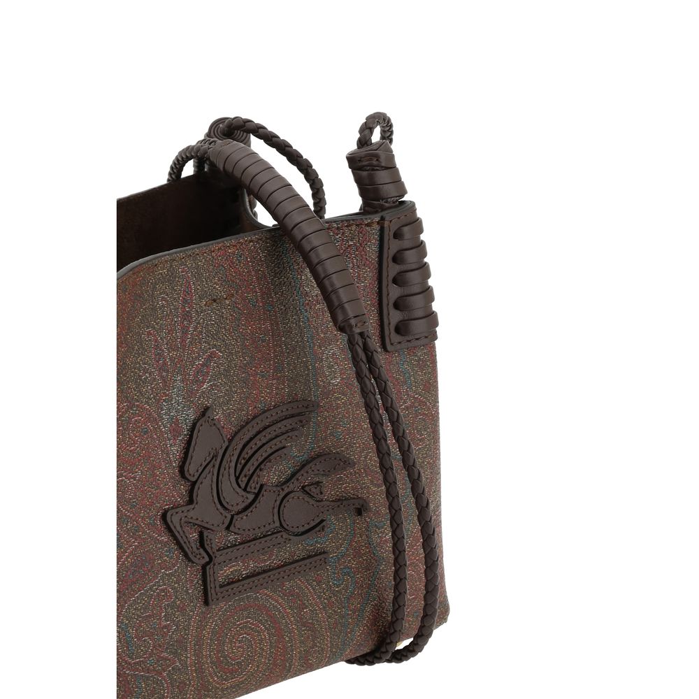 Sac à main Etro en tissu marron