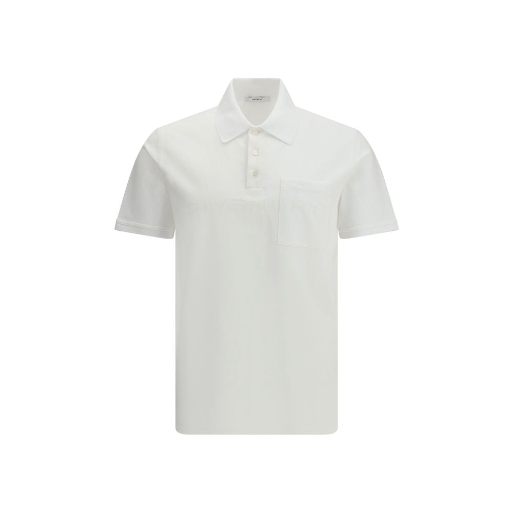 Polo Shirt en Coton Blanc Givenchy
