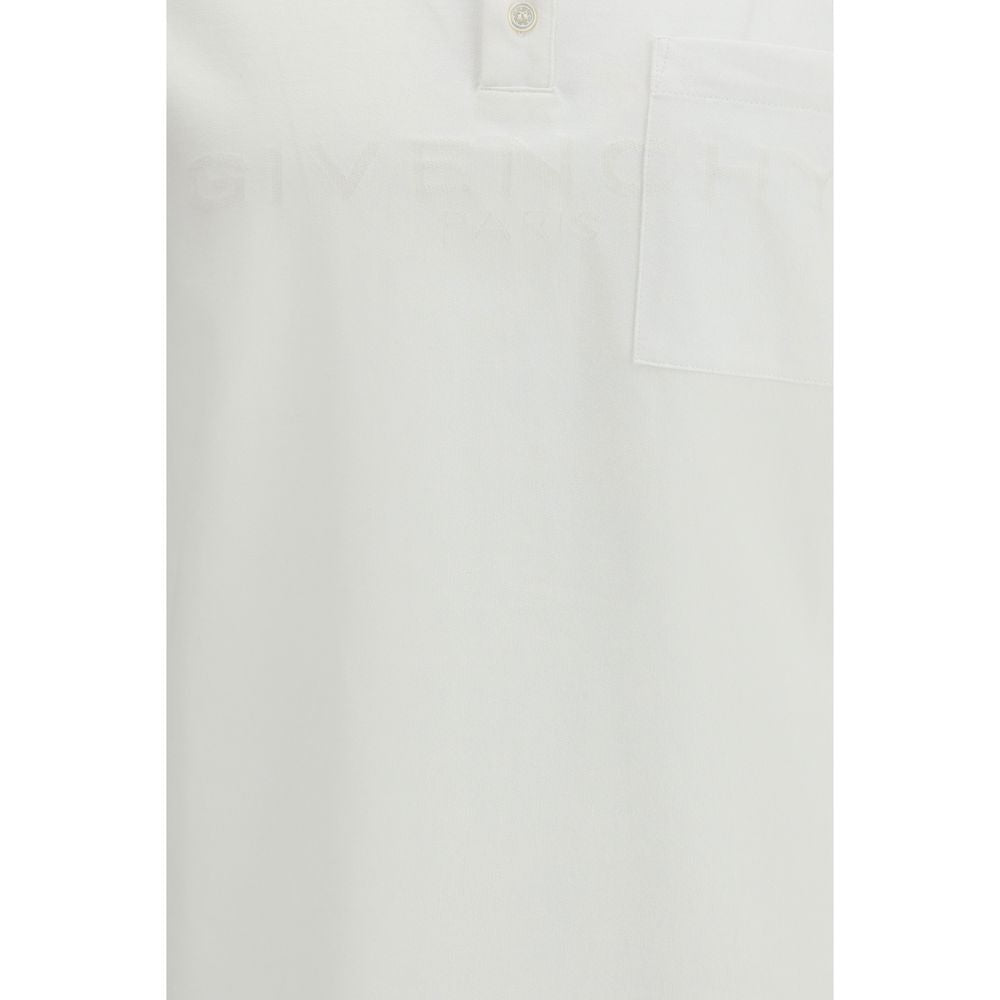 Polo Shirt en Coton Blanc Givenchy