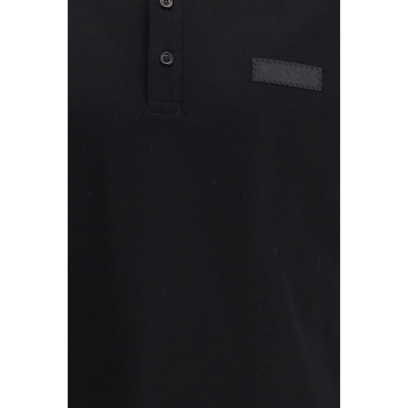 Givenchy Black Cotton Polo Shirt - Stylish & Versatile