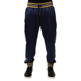 Pantalon de jogging taille mi-haute en nylon bleu Dolce &amp; Gabbana