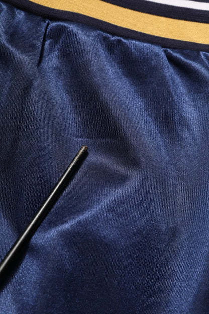 Pantalon de jogging taille mi-haute en nylon bleu Dolce &amp; Gabbana
