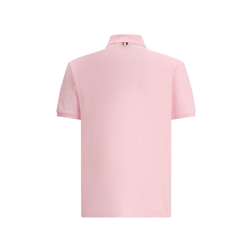 Polo Shirt en Coton Multicolore Thom Browne