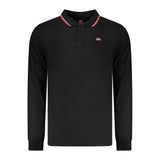 Polo Shirt Noir en Coton pour Homme - Norway 1963