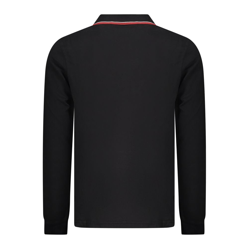 Polo Shirt Noir en Coton pour Homme - Norway 1963