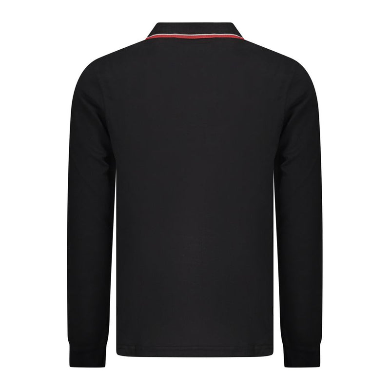 Polo Shirt Noir en Coton pour Homme - Norway 1963