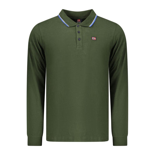Norway 1963 Green Cotton Men Polo Shirt - Classic Style