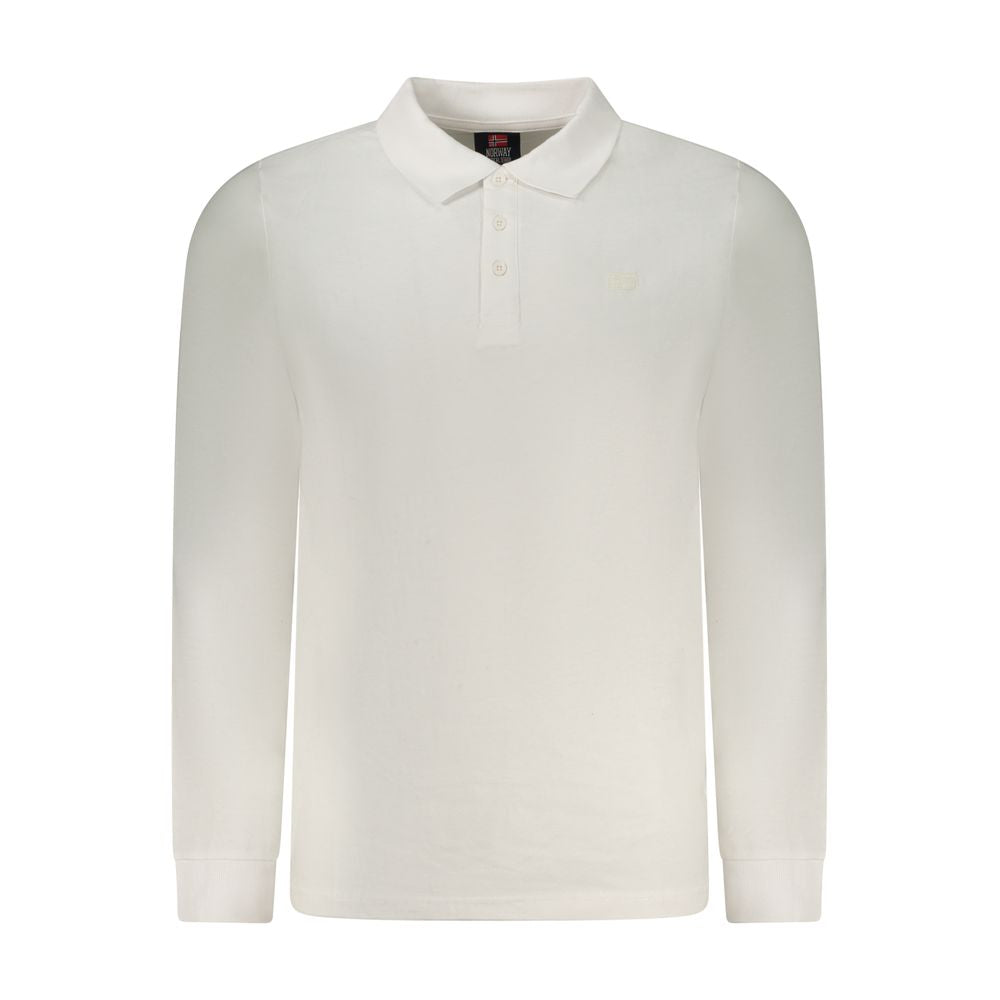 Polo Shirt Homme en Coton Blanc Norway 1963