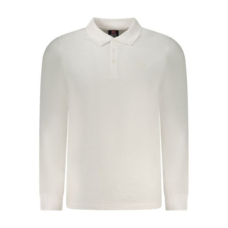 Polo Shirt Homme en Coton Blanc Norway 1963