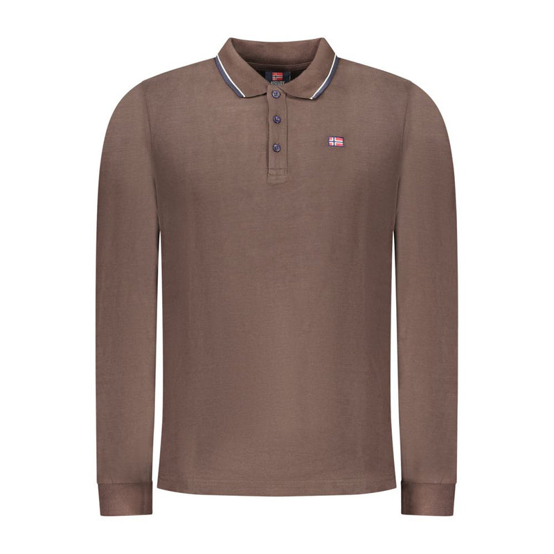 Polo Shirt Homme Brown en Coton - Norway 1963