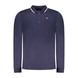 Polo Shirt Homme Bleu en Coton Norway 1963