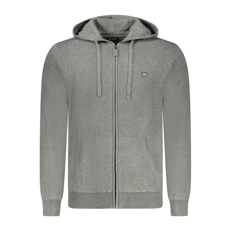 Norway 1963 Gray Polyester Men Cardigan - Stylish & Versatile
