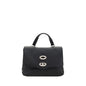 Zanellato Black Calf Leather Bos Taurus Shoulder Bag