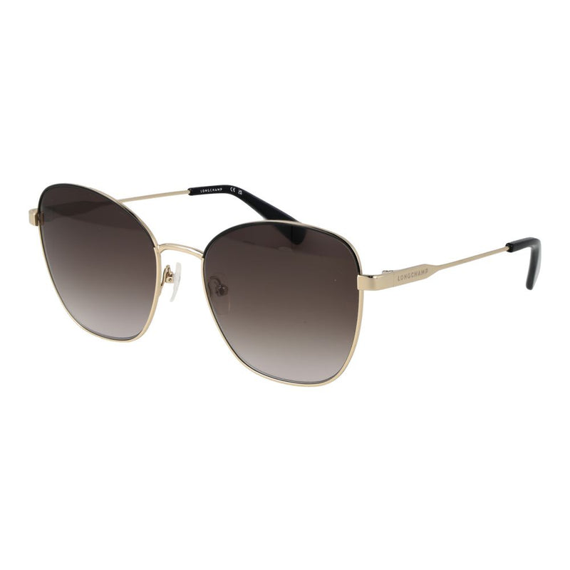 Lunettes de soleil Longchamp en métal doré - Style papillon élégant