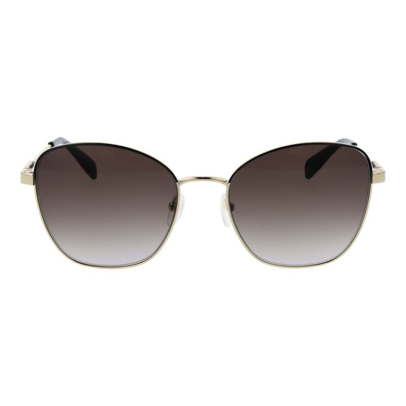 Lunettes de soleil Longchamp en métal doré - Style papillon élégant