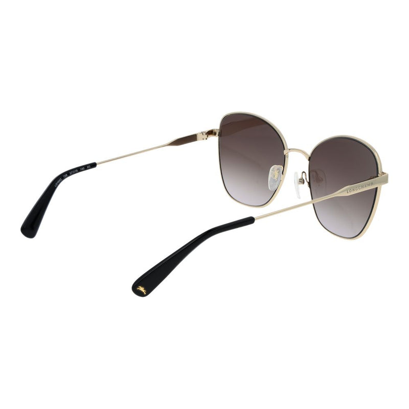 Lunettes de soleil Longchamp en métal doré - Style papillon élégant