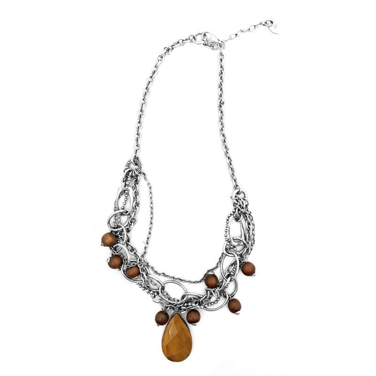 Collier en acier inoxydable argenté GC