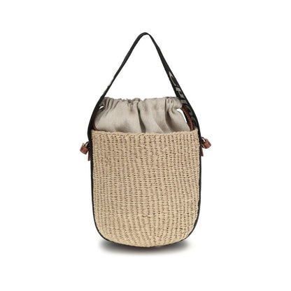 Chloé Beige Raffia Backet Bag