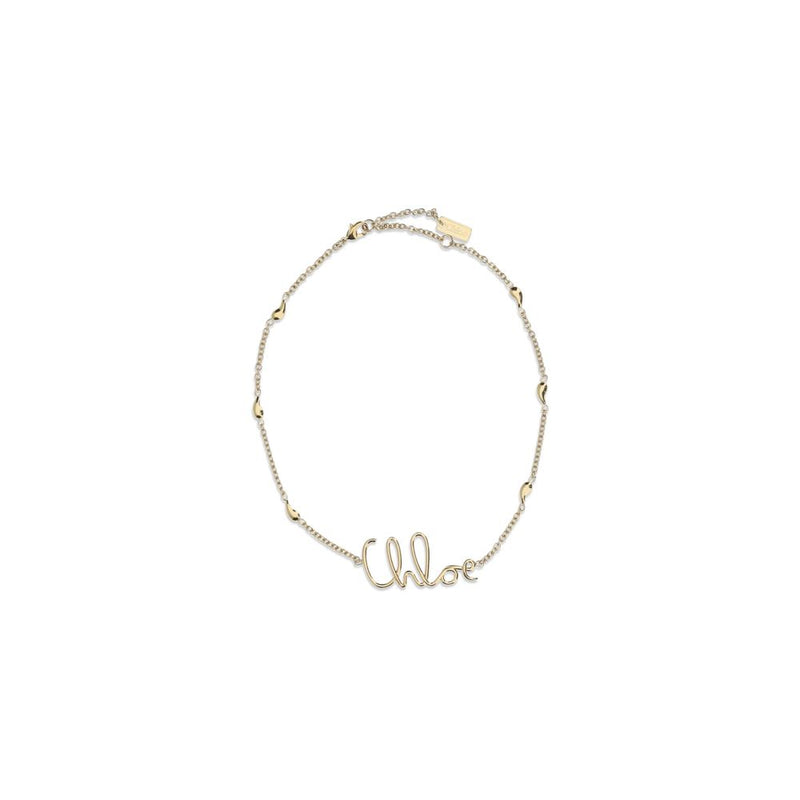 Chloé Gold Brass Necklace - Design Vintage Iconique