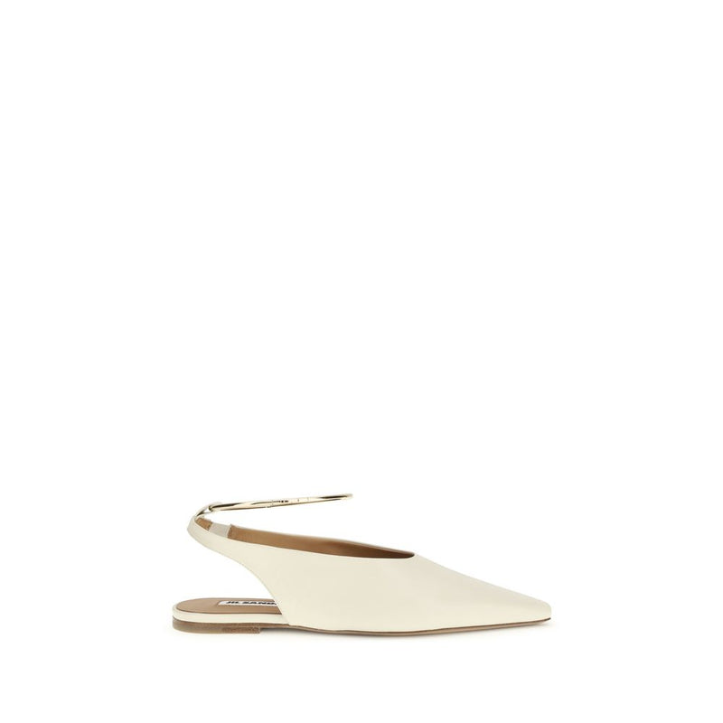 Jil Sander Cream Goatskin Mules - Élégance et Confort